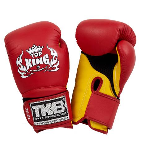 Top King Red / Yellow "Super Air" Boxing Gloves