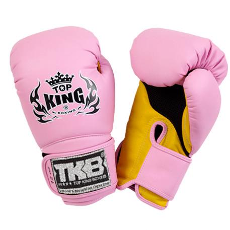 Top King Pink / Yellow "Super Air" Boxing Gloves