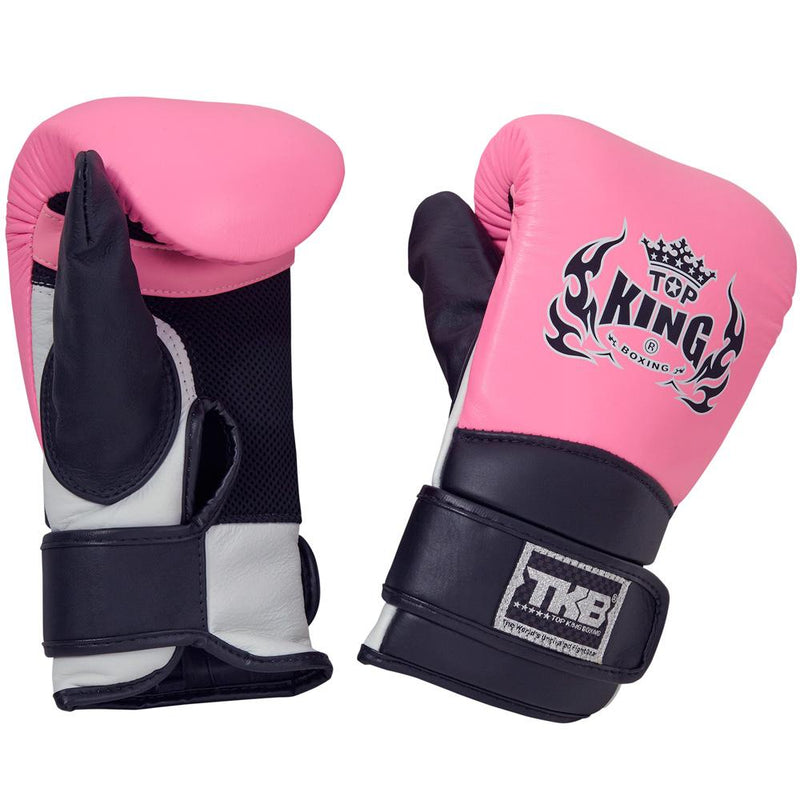Top King Pink Triple Tone Bag Gloves with Closed Thumb