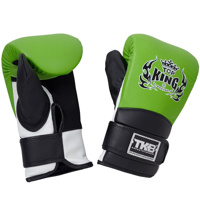 Top King Green Triple Tone Bag Gloves with Closed Thumb