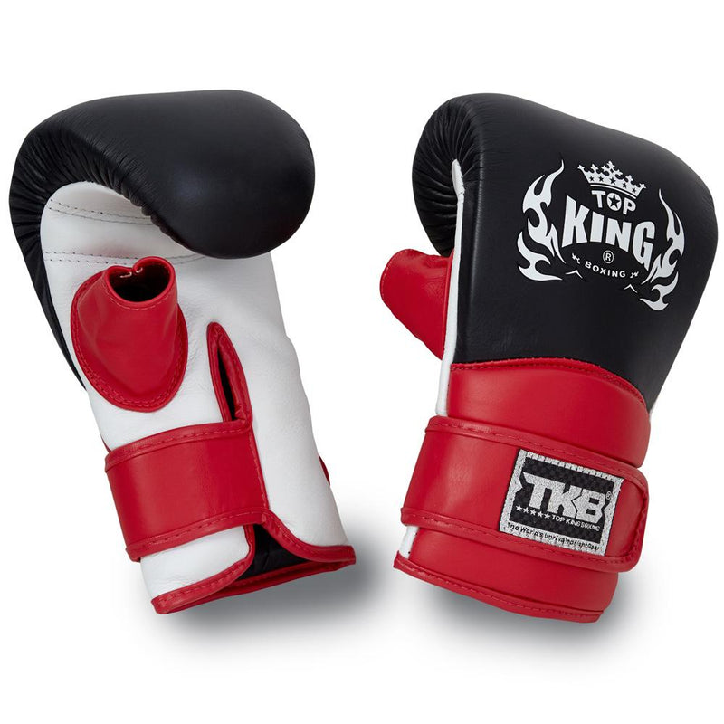 Top King Black Triple Tone Bag Gloves with Open Thumb